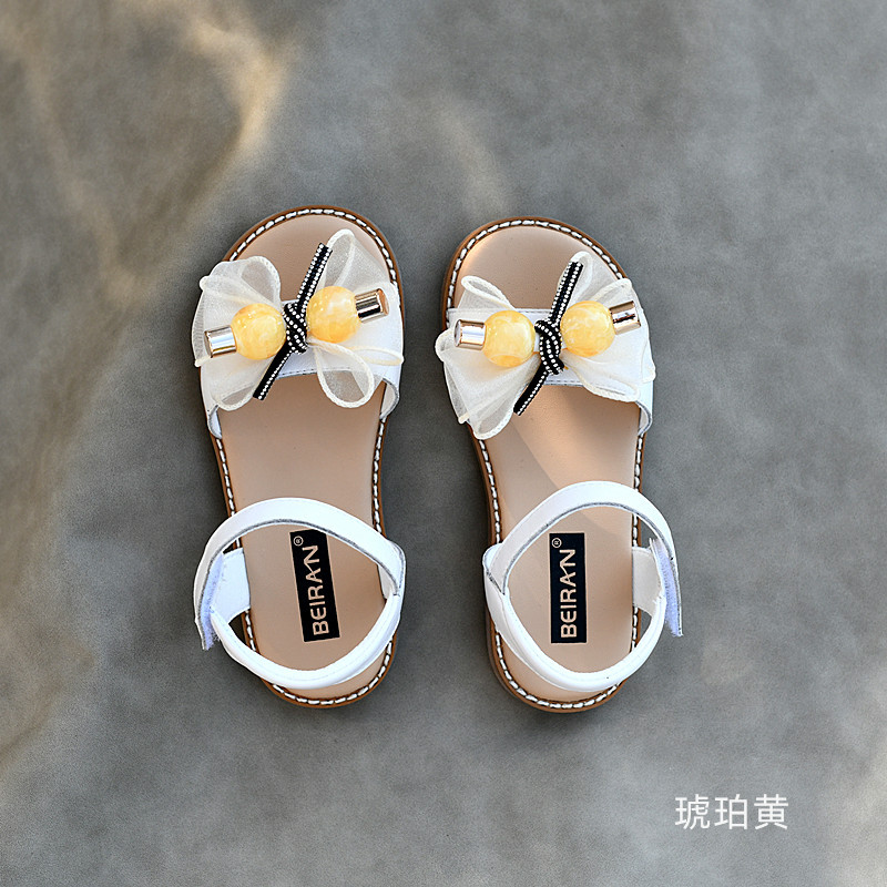 女童公主夏款凉鞋2026新款皮凉鞋可爱淑女宝宝休闲小潮鞋时装防滑