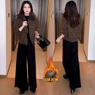 加绒加厚短款外套女2025冬季新款