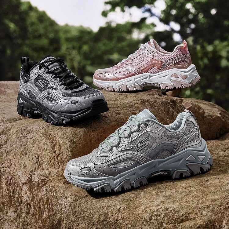 Skechers斯凯奇女士户外鞋透气厚底耐磨抓地运动徒步登山鞋180330