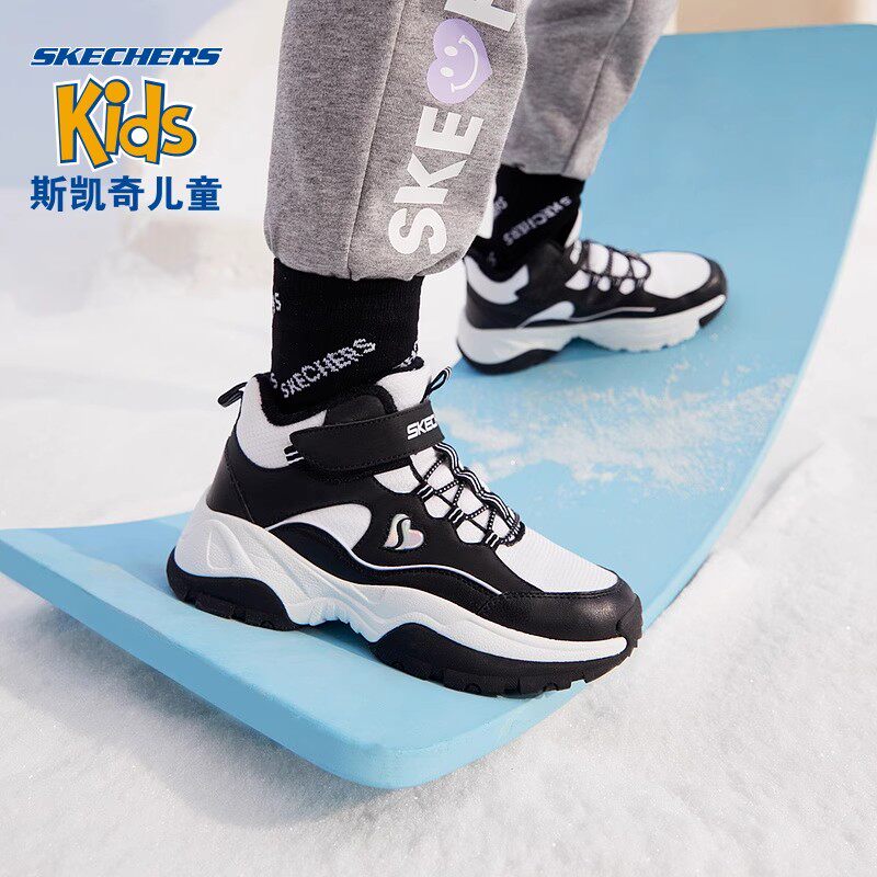 复古休闲运动鞋冬季加绒斯凯奇