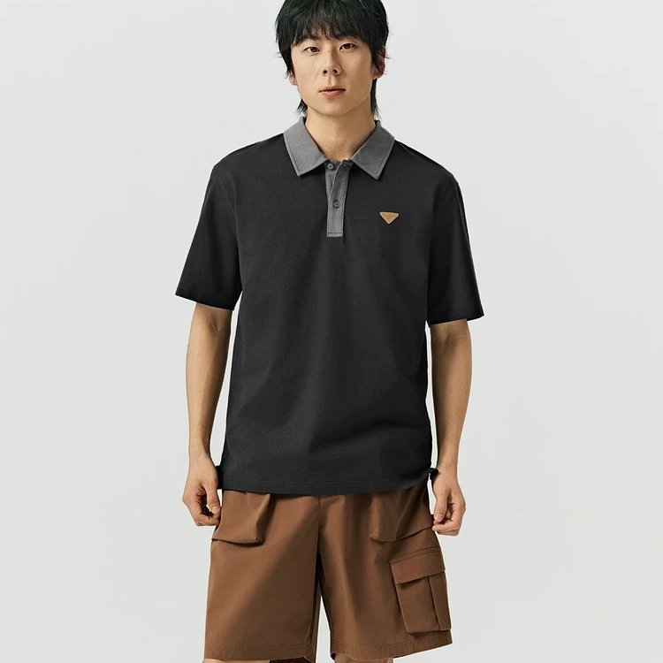 斯凯奇男士宽松POLO衫新款休闲宽松百搭时尚短袖T恤上衣L226M005
