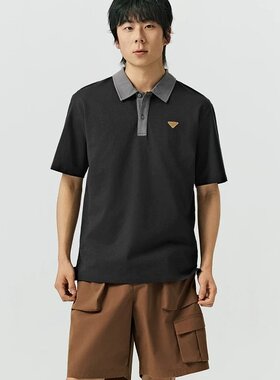 斯凯奇男士宽松POLO衫新款休闲宽松百搭时尚短袖T恤上衣L226M005