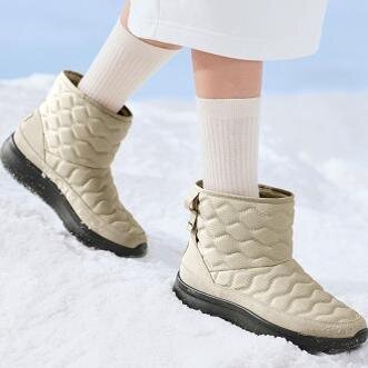 skechers斯凯奇女鞋冬靴雪地靴舒适保暖一脚蹬高帮靴中筒靴144852