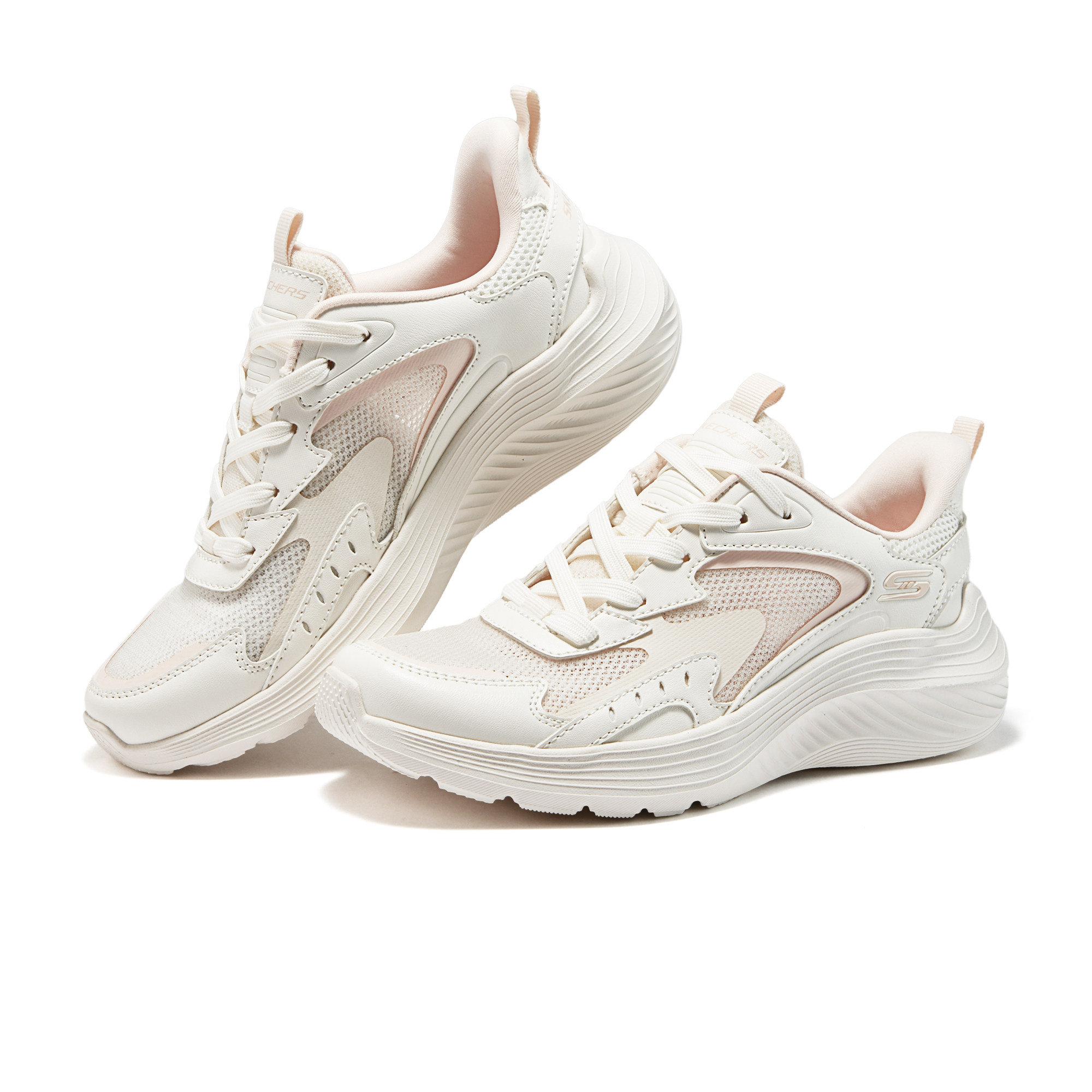 Skechers斯凯奇新款女士休闲时尚百搭通勤风舒适绑带运动117486