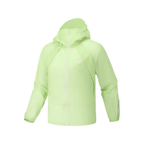 Skechers斯凯奇新款女士春夏季宽松防晒服梭织连帽外套P226W049