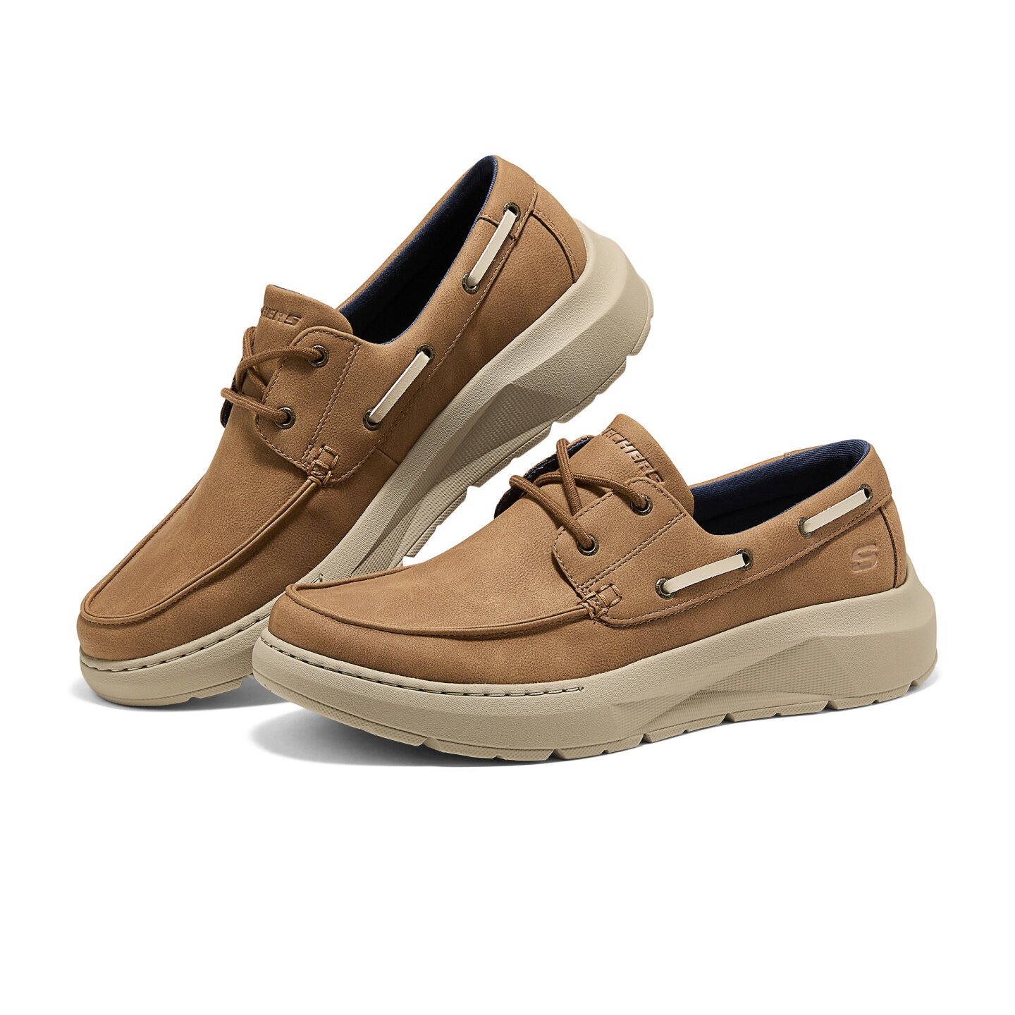 Skechers斯凯奇男士秋冬百搭软底一脚蹬闪穿商务休闲运动鞋205702