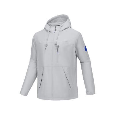 Skechers斯凯奇夏季新款男士轻薄透气耐穿梭织连帽外套L225M013