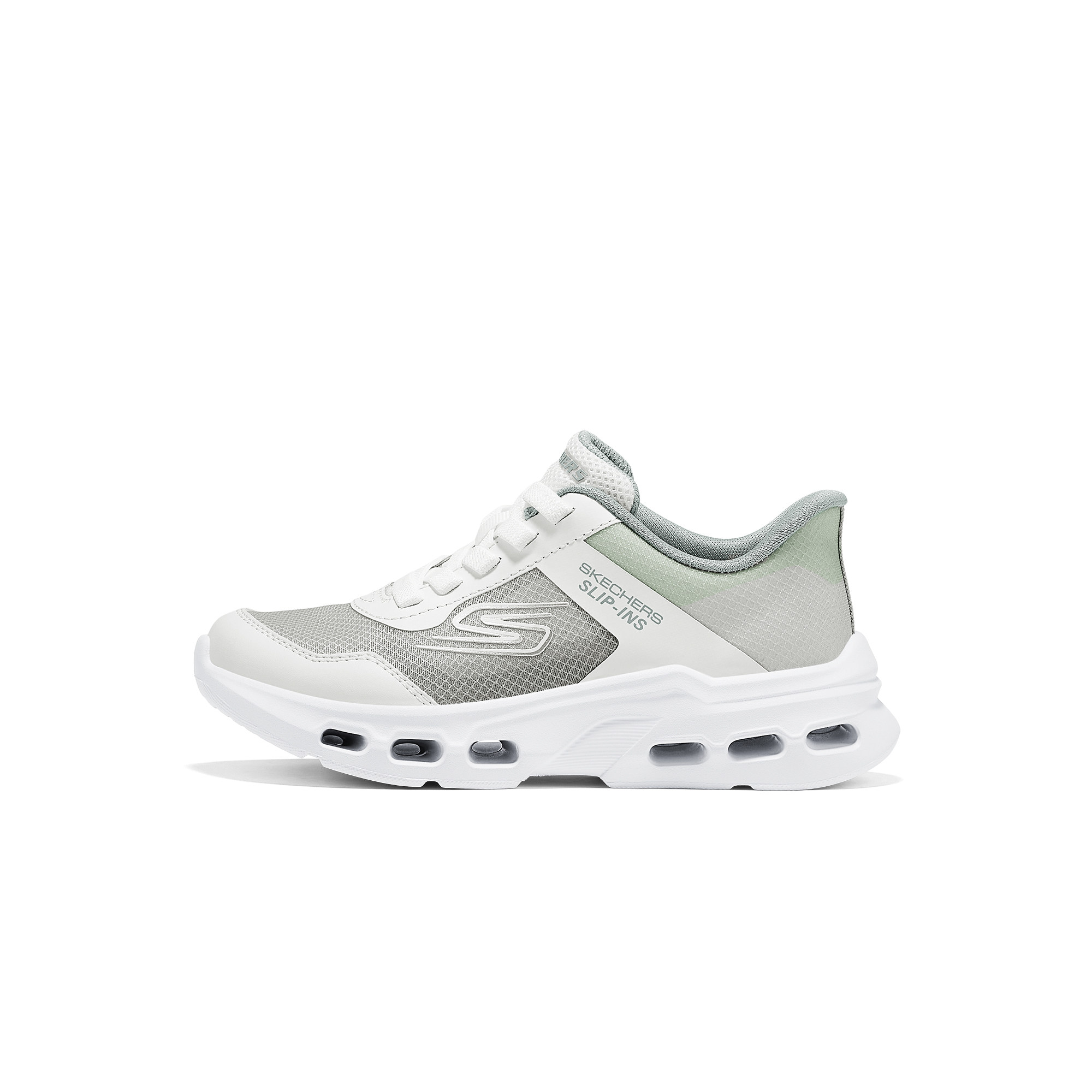 Skechers斯凯奇2026新款女童轻薄透气网布云际闪穿运动鞋319108L