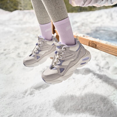 Skechers斯凯奇25新款女童秋冬加绒活力时尚保暖雪地靴319256L
