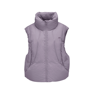 Skechers斯凯奇新款女士秋冬季蓄热宽松保暖梭织羽绒背心L425W039