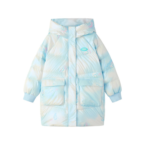 Skechers斯凯奇新款女童秋冬季保暖舒适梭织羽绒服外套L425G042