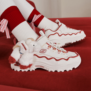 Skechers斯凯奇新年款女童新款时尚舒适休闲百搭老爹鞋319104L