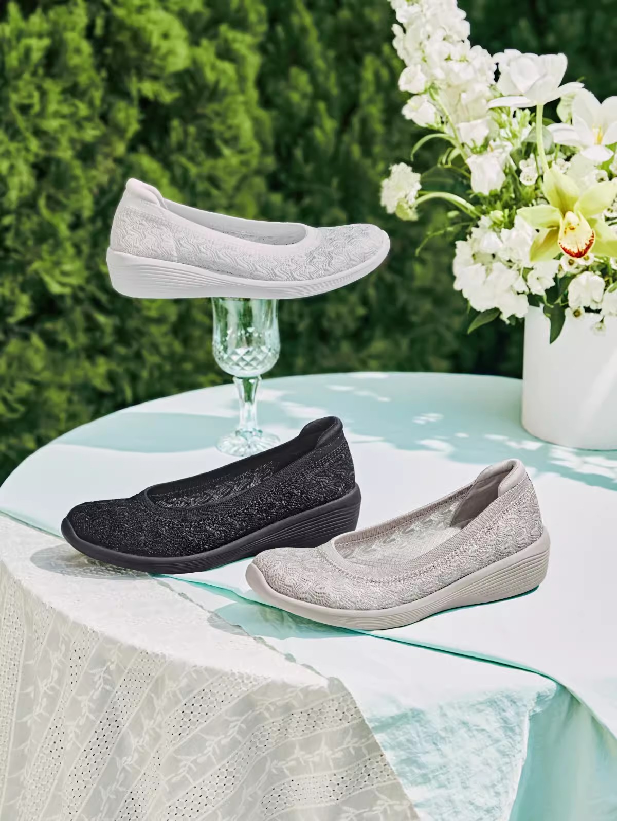 Skechers斯凯奇新款女士时尚休闲坡跟一脚蹬舒适浅口单鞋158727