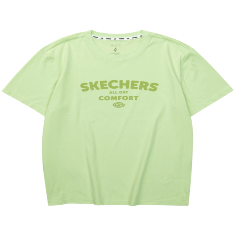 Skechers斯凯奇短袖情侣款2024男女速干运动T恤美式上衣L224U043