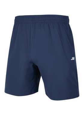 Skechers斯凯奇男裤 夏季透气运动裤五分裤 休闲梭织短裤P224M022