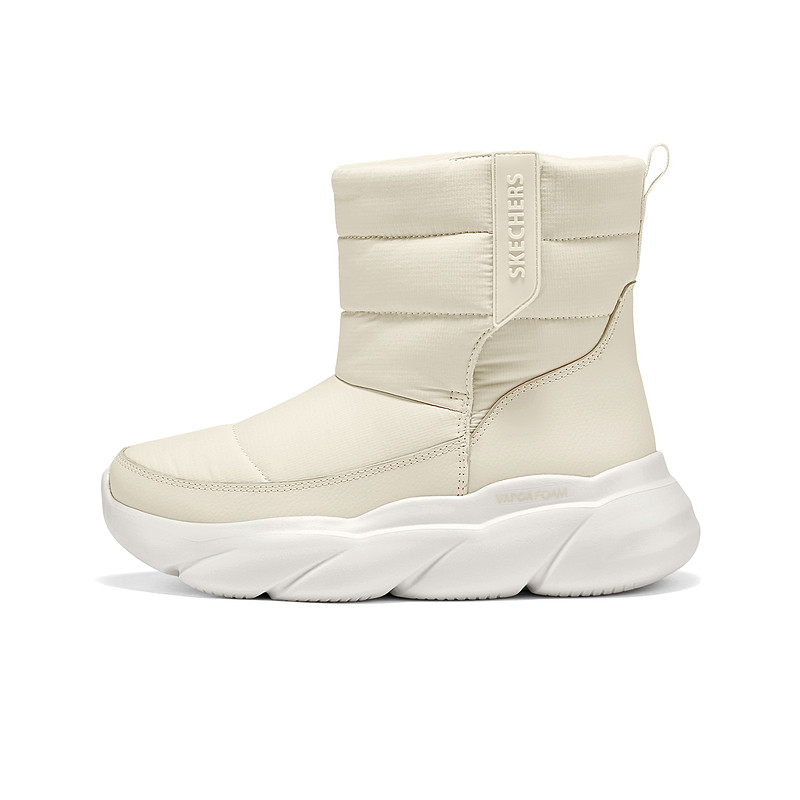 Skechers斯凯奇秋冬女士加绒防滑保暖时尚百搭短靴面包靴168065