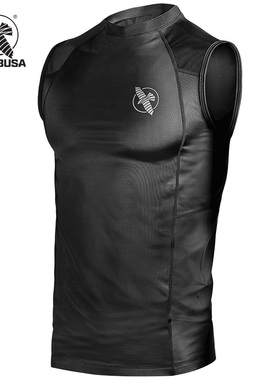 HAYABUSA 隼无袖防磨衣紧身压缩速干男女套装巴西柔术mma格斗背心