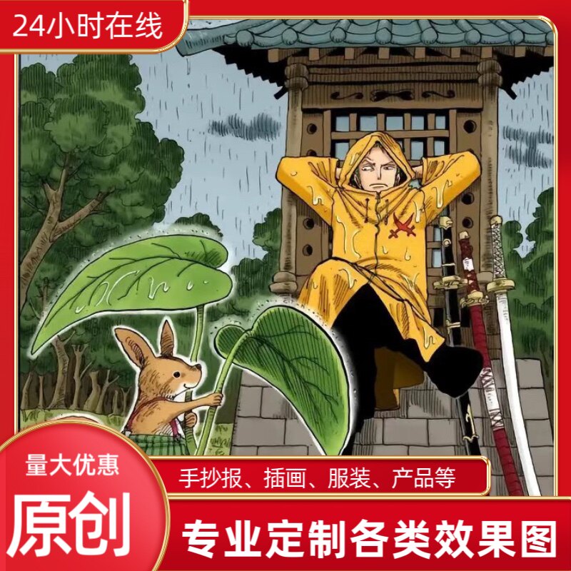 马克笔手绘效果图手抄报漫画等室头像定制/手绘真人漫