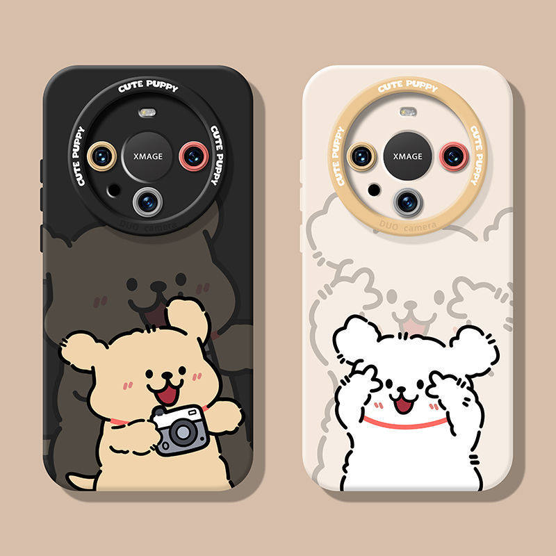 线条小狗适用于nova13手机壳nova12pro新款nova11pro防摔nova10pro保护套nova9pro全包nova8pro外壳