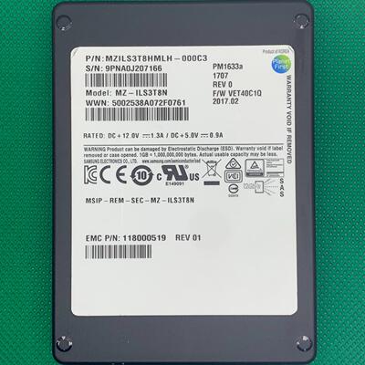 EMC 3.84TB PM1633a SAS 12GB 企业--议价商品 联系客服