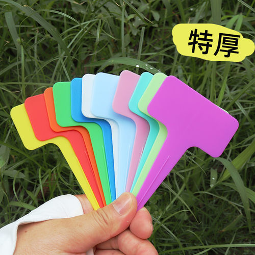 园艺防水防晒加厚塑料标签插牌多肉绿植物名字记录花卉标签识别牌