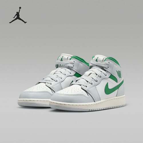 Jordan Air Jordan 1 Mid 舒适透气防滑耐磨中帮篮球鞋DQ8423-142