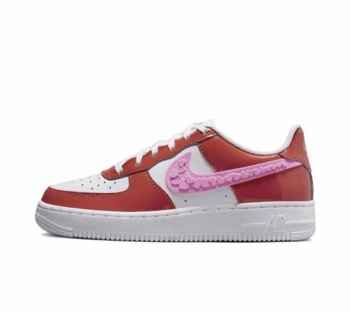 Nike Air Force 1 漆皮 休闲GS 防滑减震耐磨低帮板鞋FD1031-600