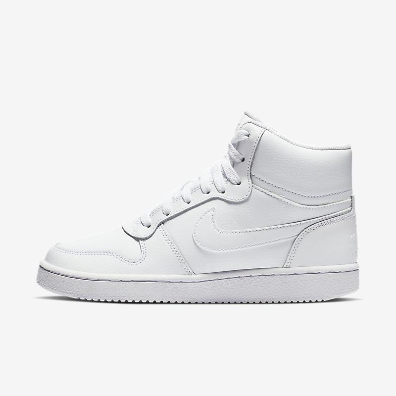 NIKE/耐克EBERNON女鞋白板鞋新款复古高帮运动休闲鞋AQ1778-100
