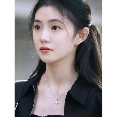 刘浩存同款四叶草吊坠项链女