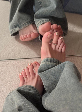 不规则扭纹脚趾戒指女