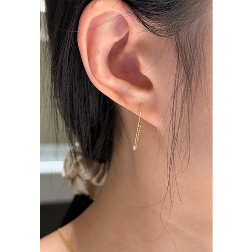 金色小巧精致流苏耳链女新爆款