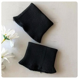 无缝涤纶细纹运动服袖口粗纹羊绒大衣棉服外套袖接口儿童无缝脚口