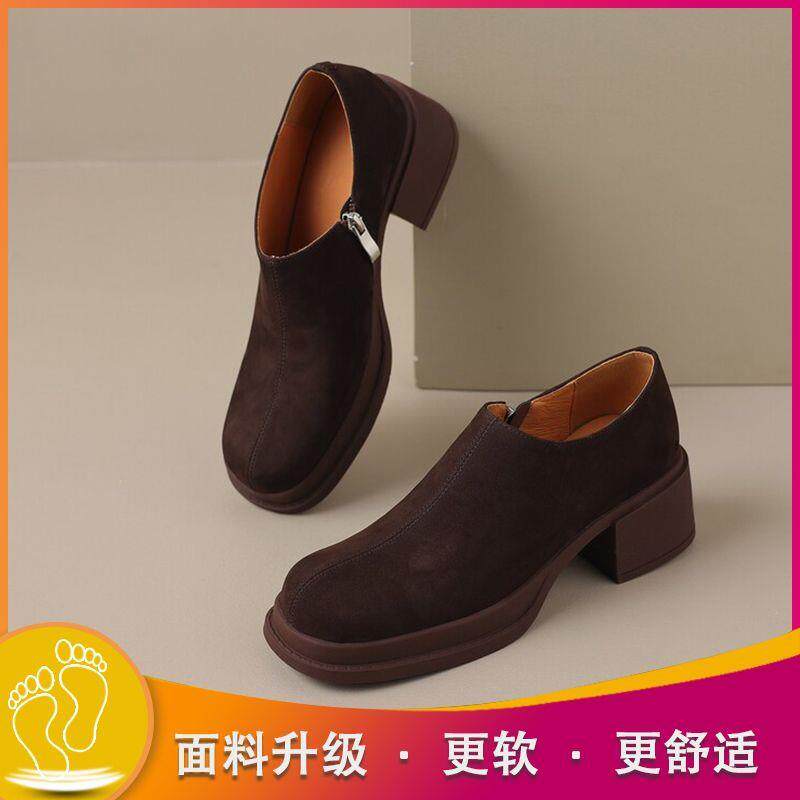老北京布鞋中式防滑单鞋2026新款年轻人女款秋季鞋子高跟洋气女鞋