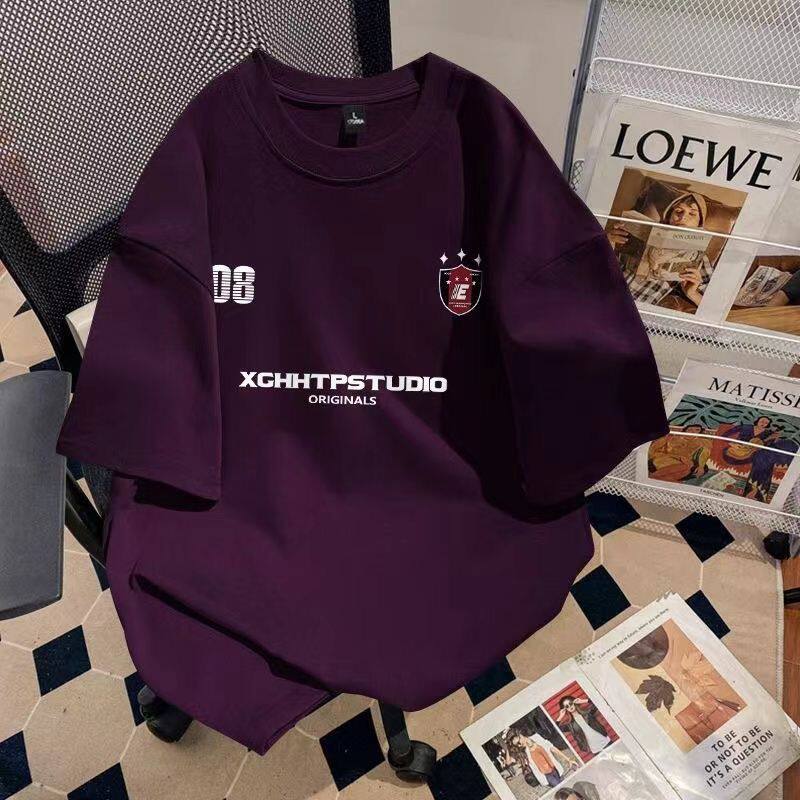 100%纯棉T恤男女高街网红上衣休闲港风潮流嘻哈ins高中生炸街潮牌