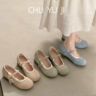 初遇季法式低跟玛丽珍单鞋女2026新款春夏配裙子晚晚鞋浅口洛丽塔