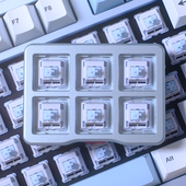 QVQ暴暴龙轴定制轴客制化轴石子音脆轴3.6mm冬日蓝配色