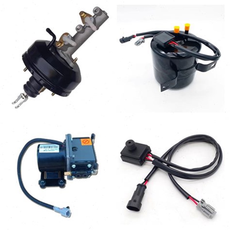 四轮电动观光车巡逻车看房老爷车刹车助力泵总成助力电机压力阀