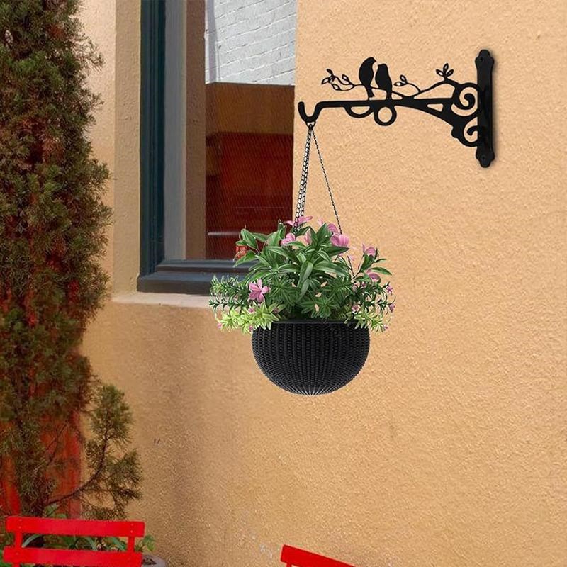 铁艺挂钩墙上壁挂式吊钩花篮挂钩户外灯笼挂架挂钩门牌吊钩支架子