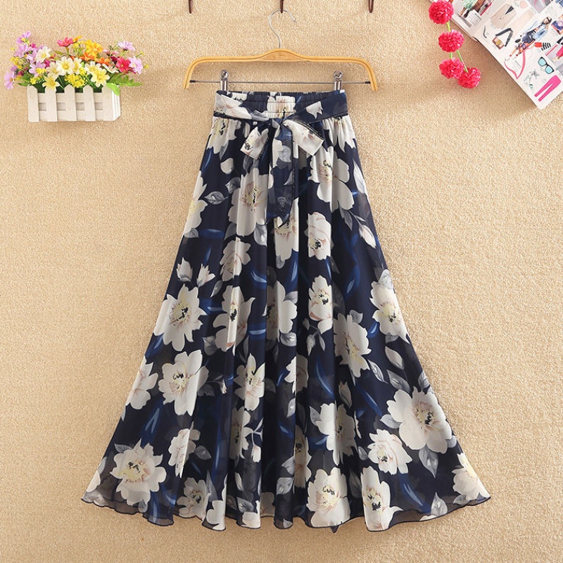 沙滩裙女半身裙春中长款209新款很仙的百褶裙花色长裙裙子夏|ruв категории Женская одежда, юбка - от Buy2taobao.com для оказания профессиональной услуги покупки агента Taobao