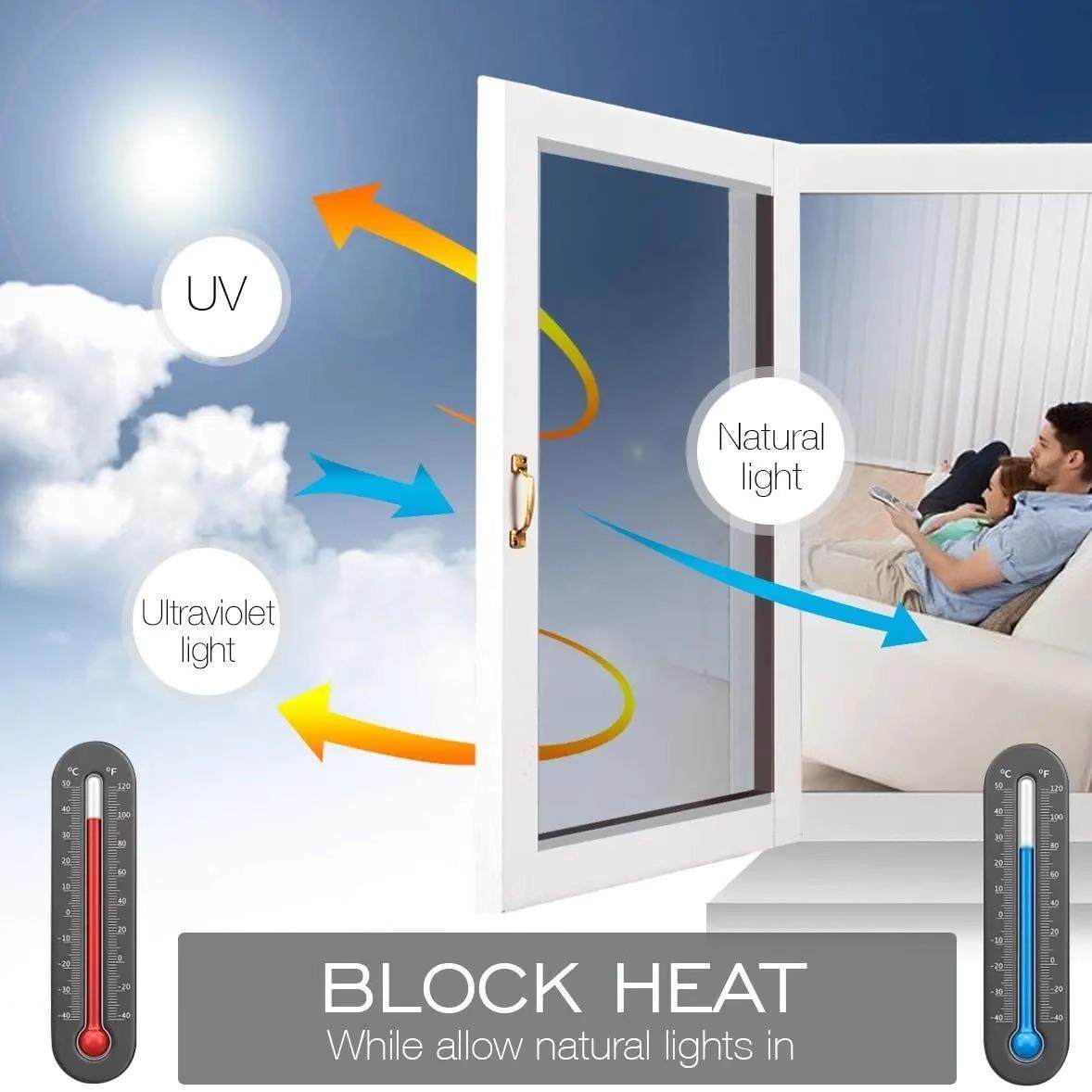 One Way Solar Reflective Mirror Insulation Window Film Tint
