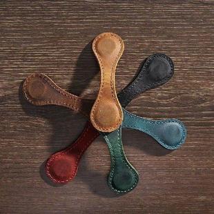 Leather Magnetic Bookmark, Leather Bookmark, Magnet