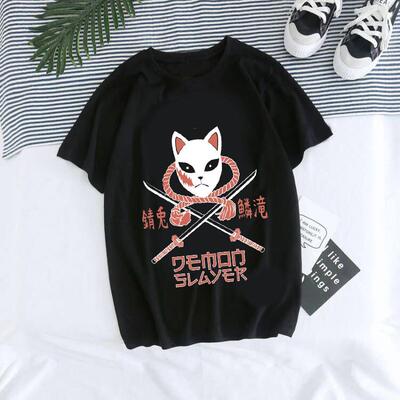 Japanese Anime Demon Slayer Women T Shirt Kimetsu No Yaiba N