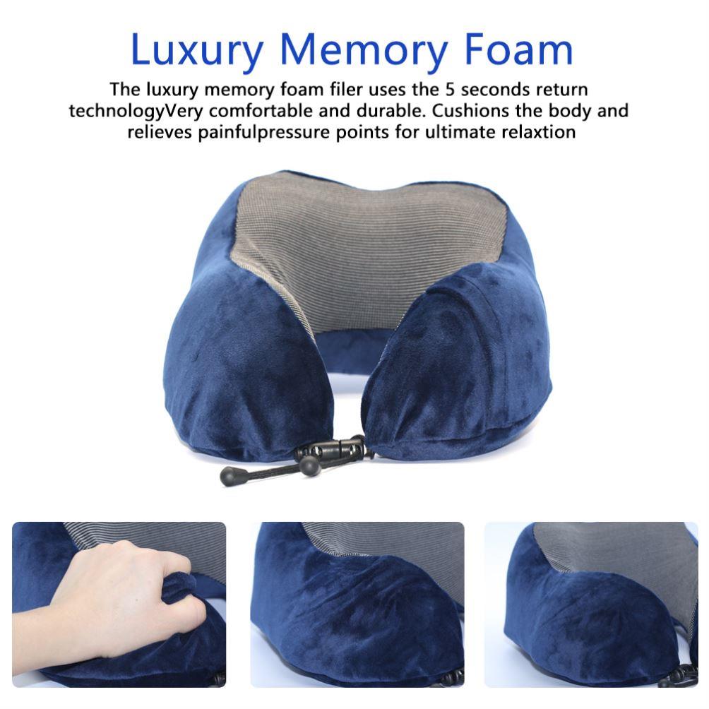 U Shaped Memory Foam Neck Pillows Soft Travel Pillow Massage