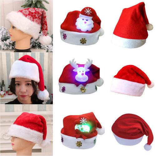 Red Santa hat Cartoon Christmas hat圣诞帽