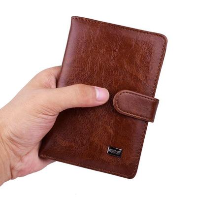 Travel Hasp Passport Holder Cover Leather Wallet Women Men P