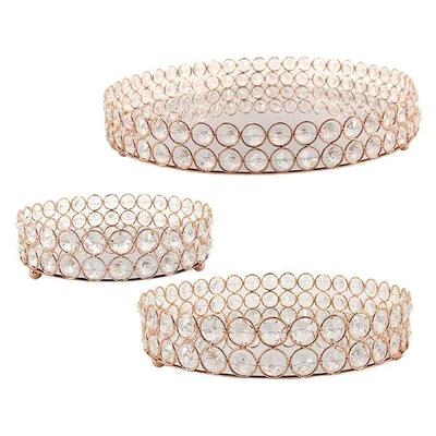 Vintage Style Mirror Vanity Tray Serving Tray Dish for