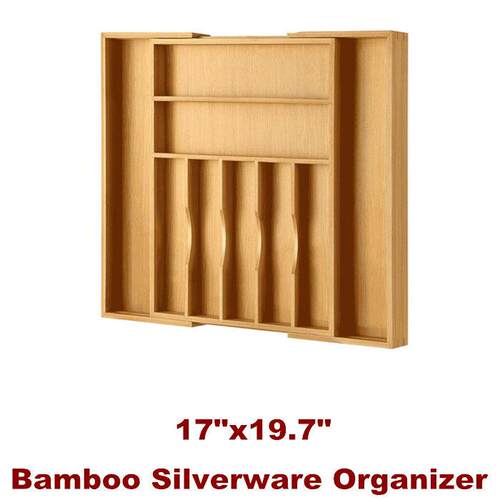 Silverware Organizer Expandable Drawer Utensil Cutlery Tray