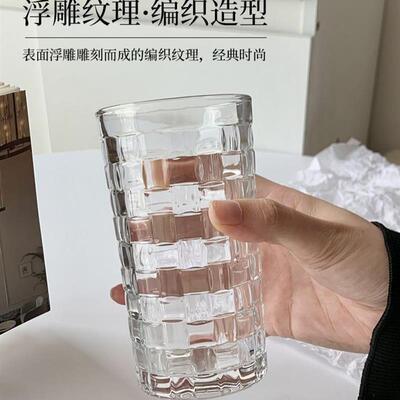 Transparent drinking glass heat-resistant water cup tea cup