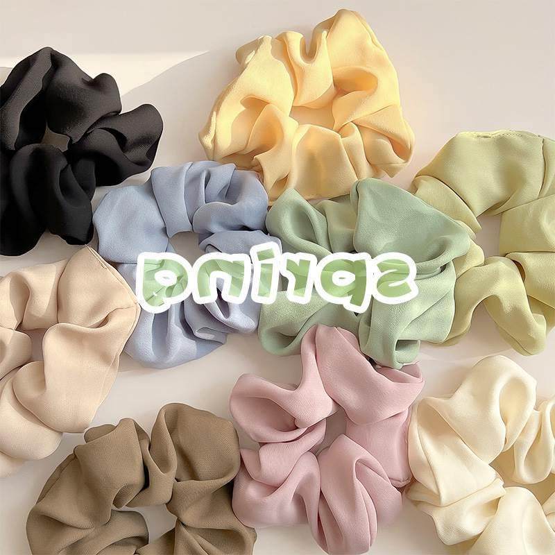 3/5/Pcs Silk Scrunchies Print Leopard Scrunchie Set Elastic
