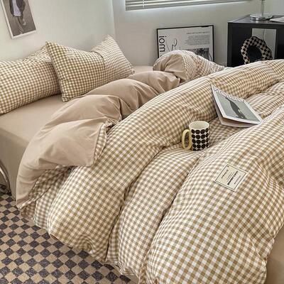 4 pcs bed sheets set beddings cotton flat Sheet Pillowcases